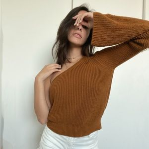 Knit one shoulder dress